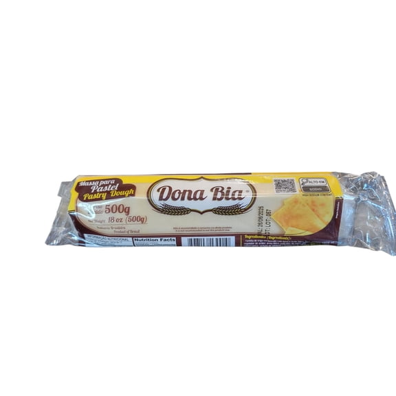 Dona Bia Brazilian Pastel Dough 18oz | Pack of 2 | Massa Brasileira para Pastel Rolo