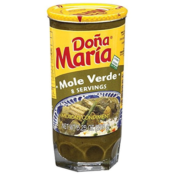 Dona Maria - Mild Mole Verde Sauce with Authentic Chili Blend - 8.25 Oz Case of 12