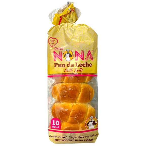 Dona Nona, Wheat rolls, 10 Milk Rolls at 12.3 oz. Better Bread, Simple Real Ingredients
