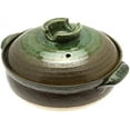Donabe Hot Pot, Medium, Brown/Green