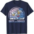 thumbnail image 1 of Donald And Daisy Lined Portrait DTG Print Unisex T-Shirt, 1 of 5
