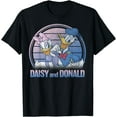 thumbnail image 1 of Donald And Daisy Lined Portrait DTG Print Unisex T-Shirt, 1 of 5