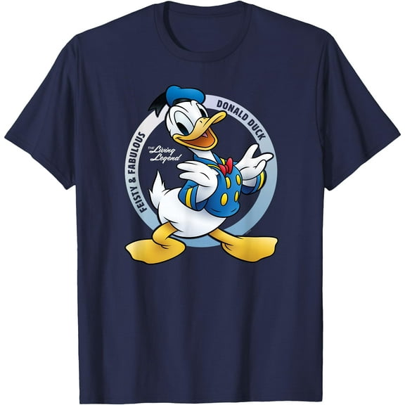 Donald Duck 90th Anniversary Feisty & Fabulous Legend DTG Print Unisex T-Shirt