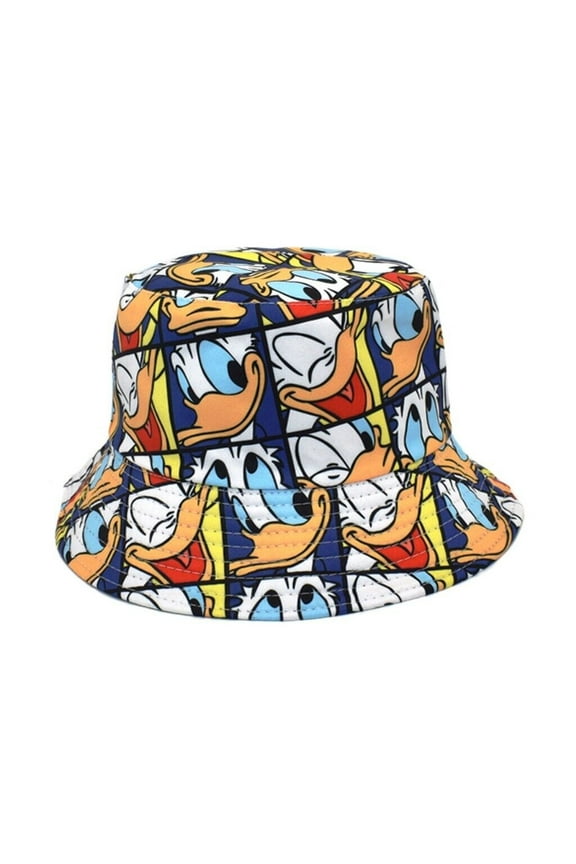 Donald Duck Cartoon Character Adult Size Bucket Hat