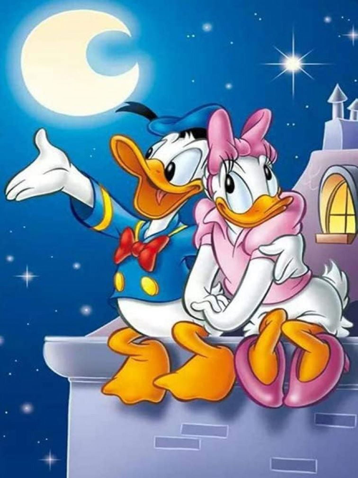 Donald Duck and Daisy Diamond Art DIY 5D Diamond Painting Kits for Adults  and Kids Full Drill Arts Craft by Number Kits for Beginner Home Decoration  12x16 inch - Walmart.com, image size:1512x2016