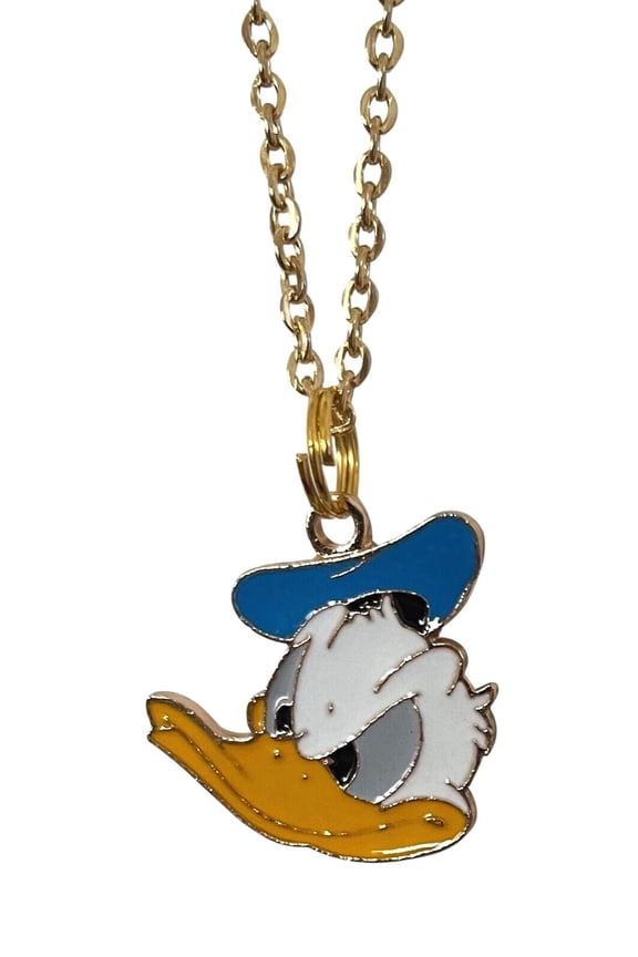 Donald Duck Enamel Metal Cartoon Necklace