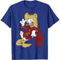 thumbnail image 1 of Donald Duck Firefighter Outfit DTG Print Unisex T-Shirt,Royal Blue Color,Size 5-6T, 1 of 5