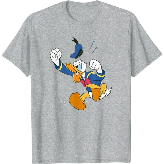 Donald Duck Fist of Anger DTG Print Unisex T-Shirt