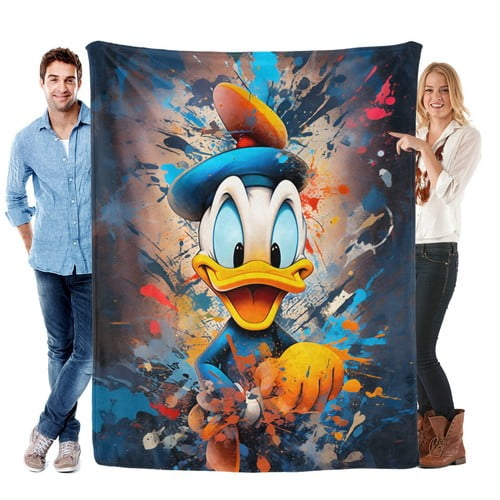 Donald Duck Flannel Blanket for Couch Lightweight Warm Throw Donald Duck Blankets