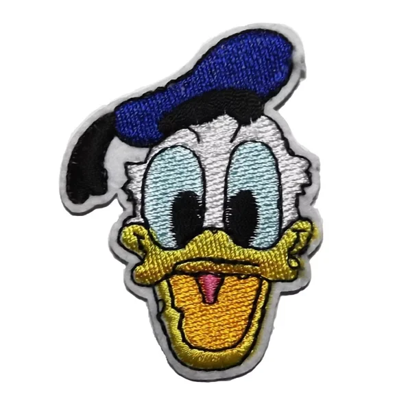 Donald Duck Happy Face Embroidered Iron on Patch