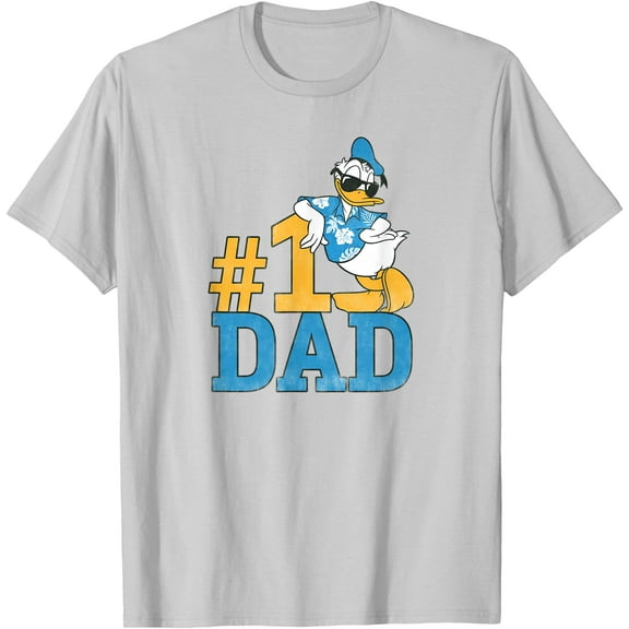 Donald Duck Number One Dad Sunglasses Father's Day DTG Print Unisex T-Shirt