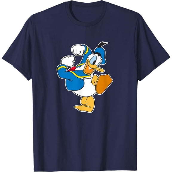 Donald Duck Ready To Go DTG Print Unisex T-Shirt