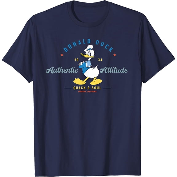 Donald Duck Retro Vintage DTG Print Unisex T-Shirt