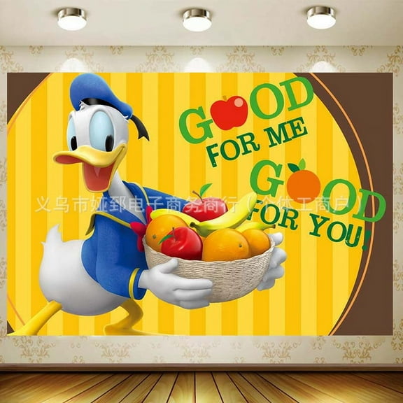 Donald Duck Theme Birthday Party Decorations, Donald Duck Birthday Party Backdrops, Donald Duck Birthday Party Cake Table Decorations Photo Props