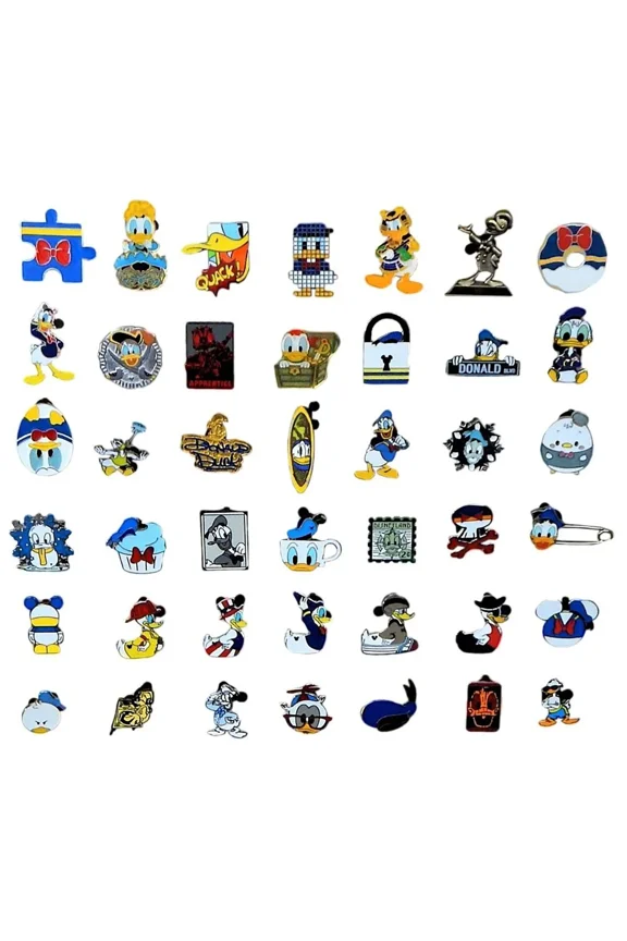 Donald Duck Themed 5 Pin Set ~ Disney Park Trading Pins
