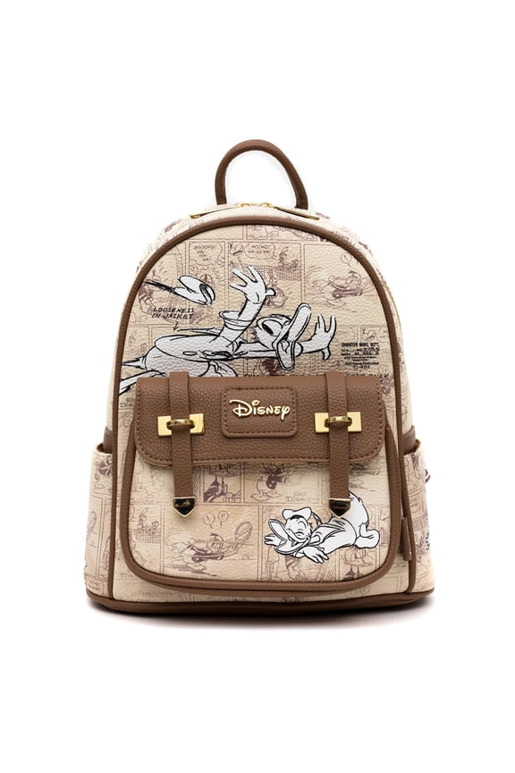 Donald Duck WondaPop 11" Vegan Leather Fashion Mini Backpack