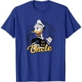 thumbnail image 1 of Donald Duck World's Best Uncle Circle Portrait DTG Print Unisex T-Shirt,Royal Blue Color,Size XL, 1 of 5
