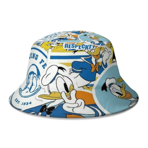 Donald DuckSingle-Layer Fisherman's Hat - UV Protection and Foldable