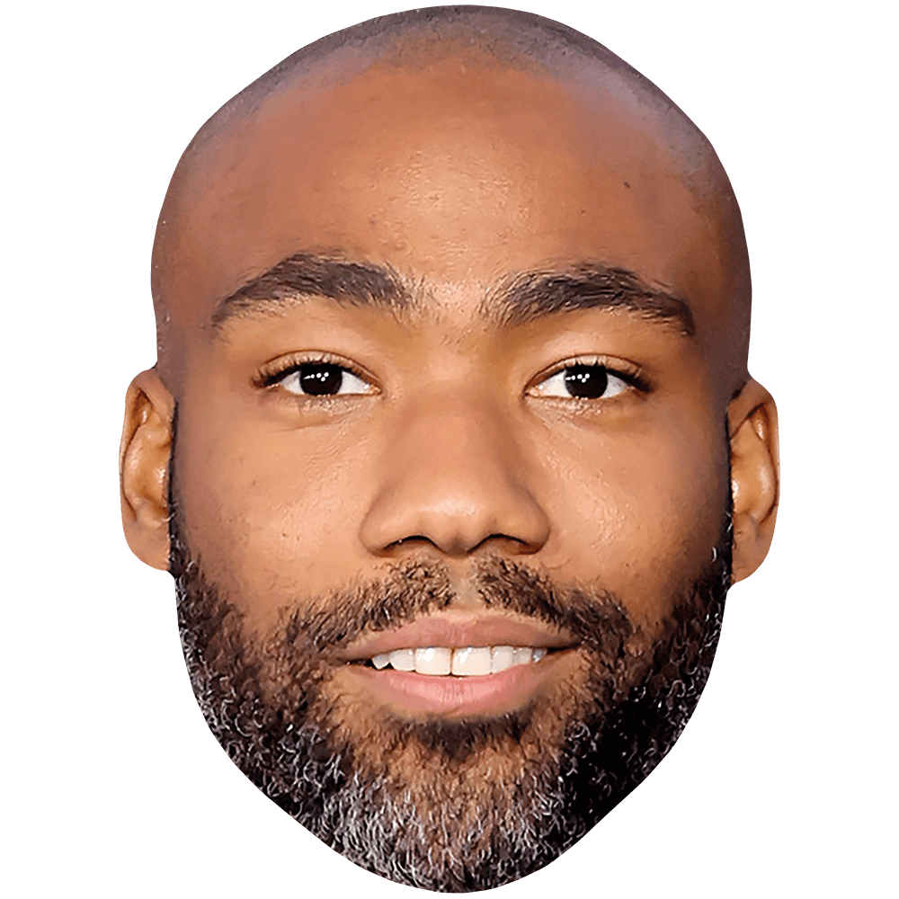 Donald Glover Bald Flat Cardboard Face Walmart
