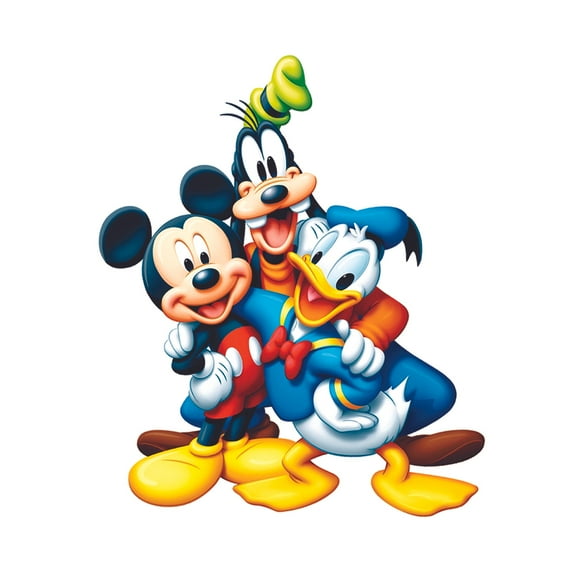 Donald Goofy Cartoon Characters Decors Wall Sticker Art Design Decal for Girls Boys Kids Room Bedroom Nursery Kindergarten House Home Decor Stickers Wall Art Vinyl Decoration (20x20 inch)