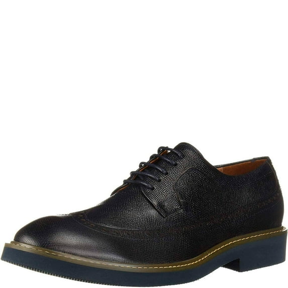 Donald J Pliner Men's GARETH-54 Oxford Leather Navy 9M