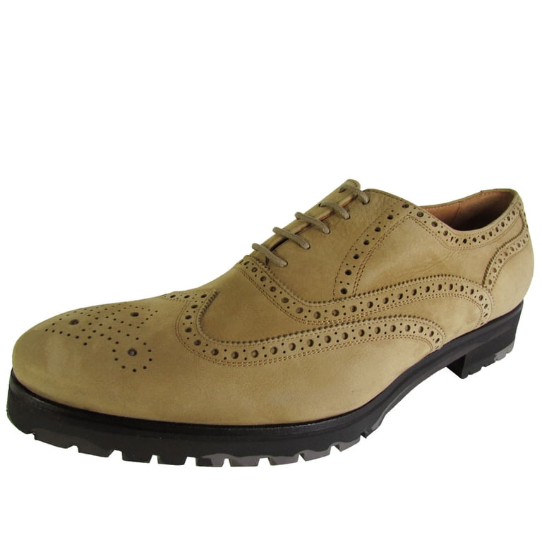 Donald J Pliner Mens Marty-TQ Wingtip Oxford Shoes, Taupe  display picture 1