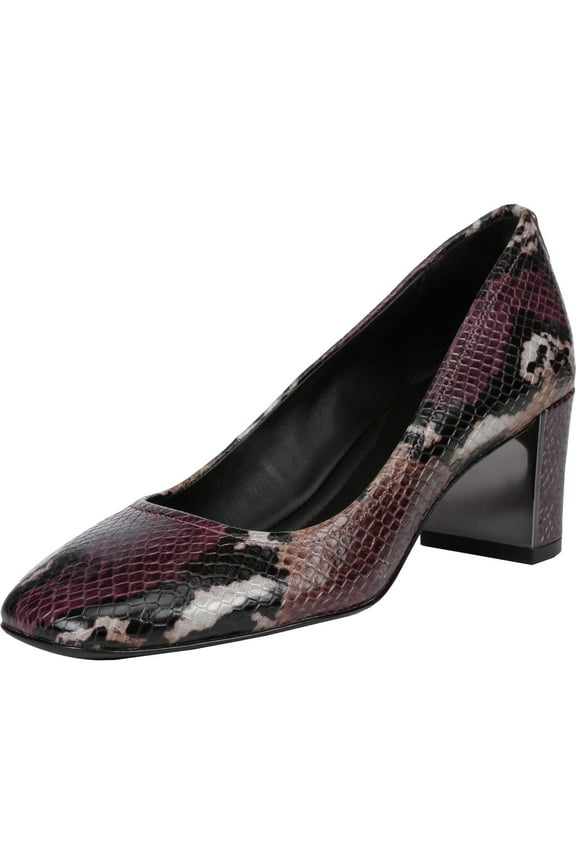 Donald J. Pliner Womens Corin 4 Leather Snake Print Dress Pumps