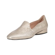 Donald J. Pliner Womens Icon Square Toe Slip On Loafers Beige 5 Medium B,M