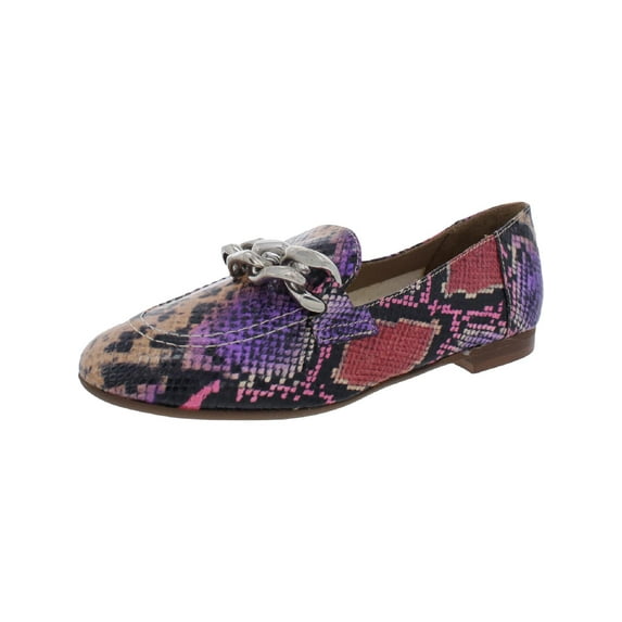 Donald J. Pliner Womens Leather Slip-On Loafers Purple 6.5 Medium (B,M)
