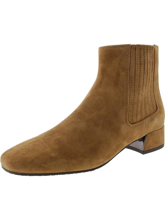 Donald J. Pliner Womens Dasia Zipper Suede Chelsea Boots