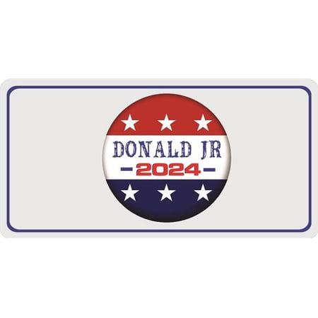 Donald Jr. 2024 Button Photo License Plate