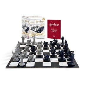 Donald Lemke Harry Potter Wizard Chess Set Adult Chess Set with 40-Page Book, 0.35 lb