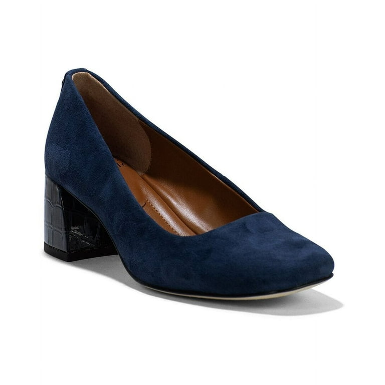Donald Pliner Aquarius Suede Pump 8.5 Blue Walmart