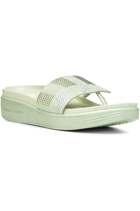 Donald Pliner Embellished Kid Suede Platform Sandal, Seafoam Kidsuede - 9M