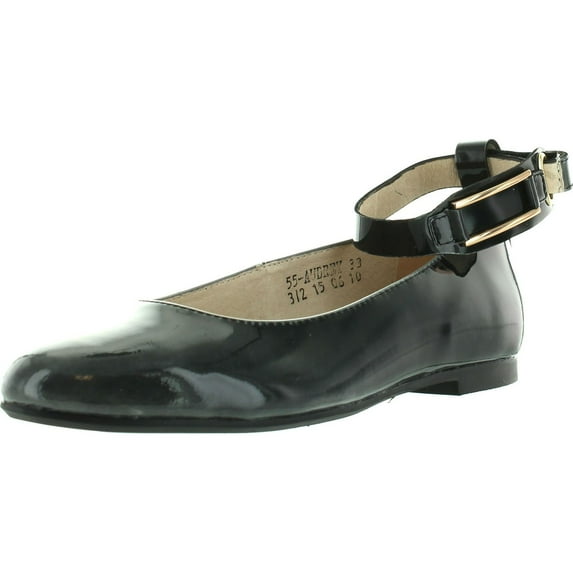Donald Pliner Jrs 55-Audrey Girls Designer Dress Ankle Strap Flats Shoes