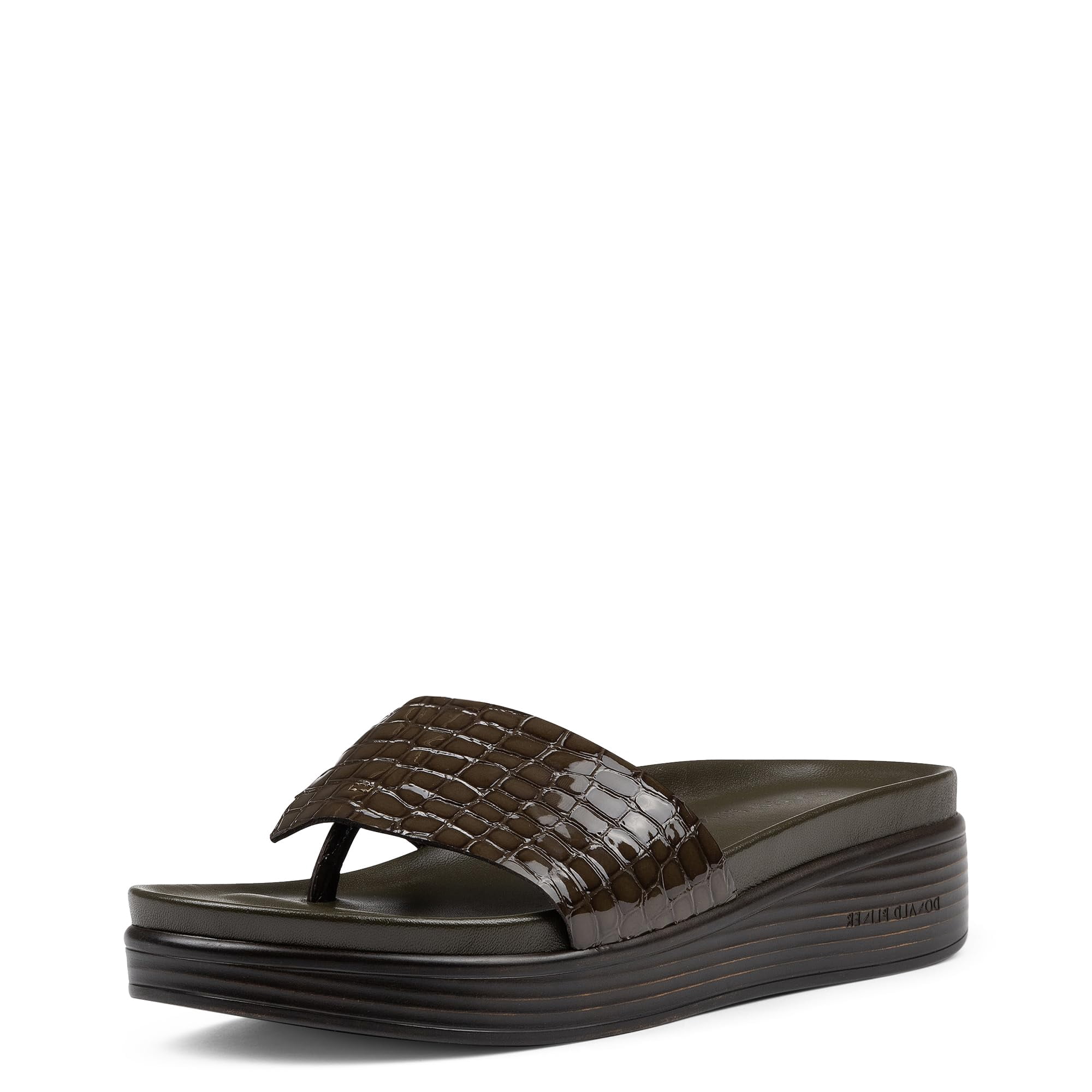 Donald Pliner Women's Fifi Flip-Flop - Brocade Upper, Extra Padded Footbed, Comfortable Slide Sandal