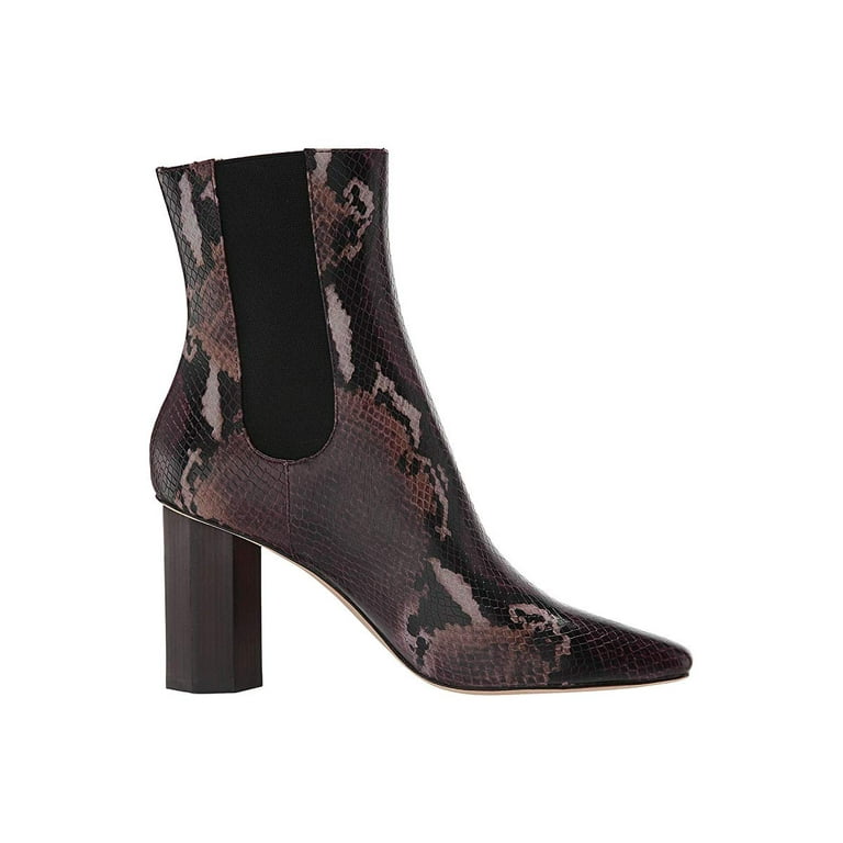 Donald J Pliner Womens Laila High Heel Bootie Plum Leather Size