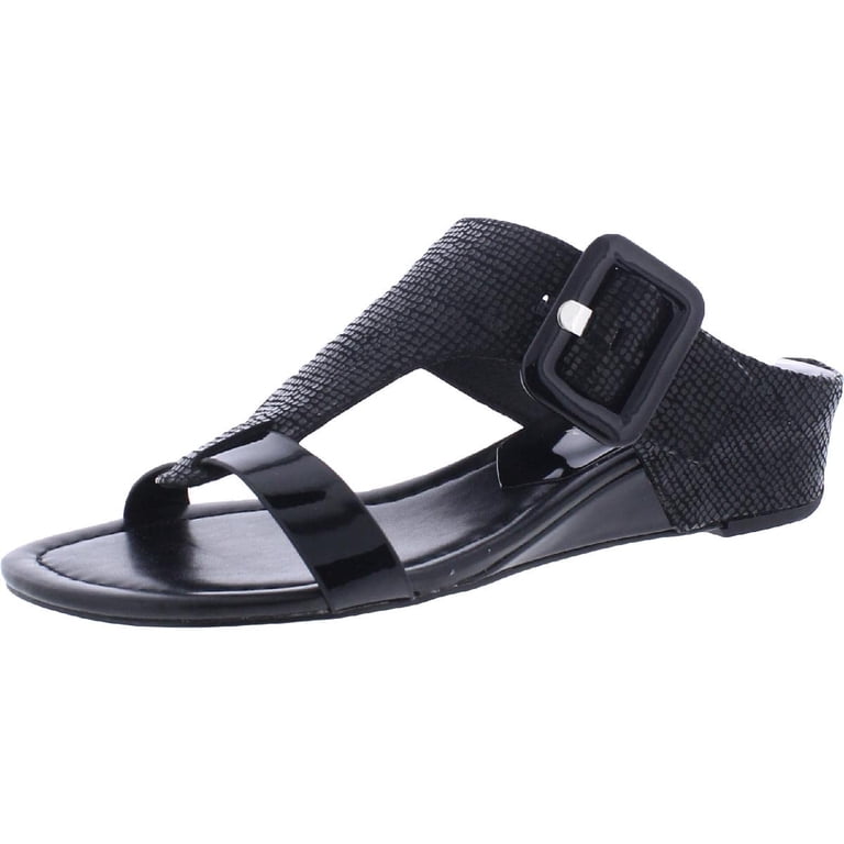 Donald Pliner Women's Ofelia Wedge Sandal (Black,
