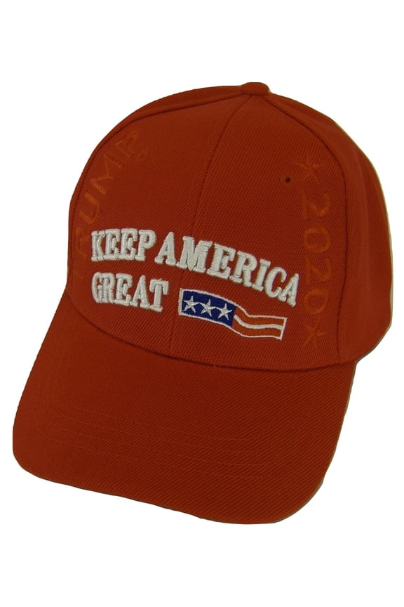 Donald Trump 2020 Keep America Great Patriotic Adjustable Baseball Cap (Red)