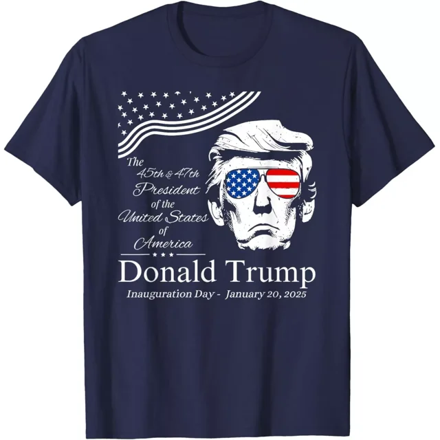 Donald Trump 2024 45th & 47th President Inauguration Day Unisex TShirt