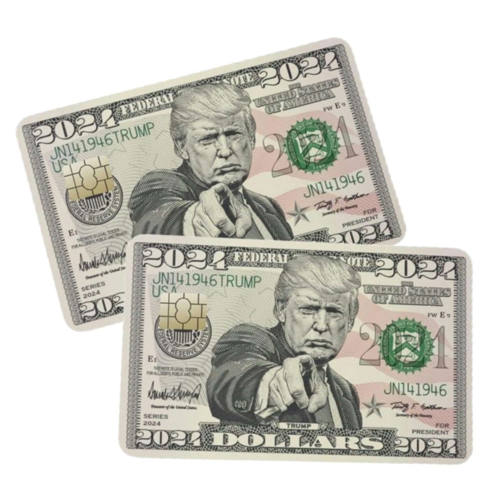 Donald Trump 2024 Bill Credit Card Sticker, Debit Card Skin Cover, Credit Card Skin Cover