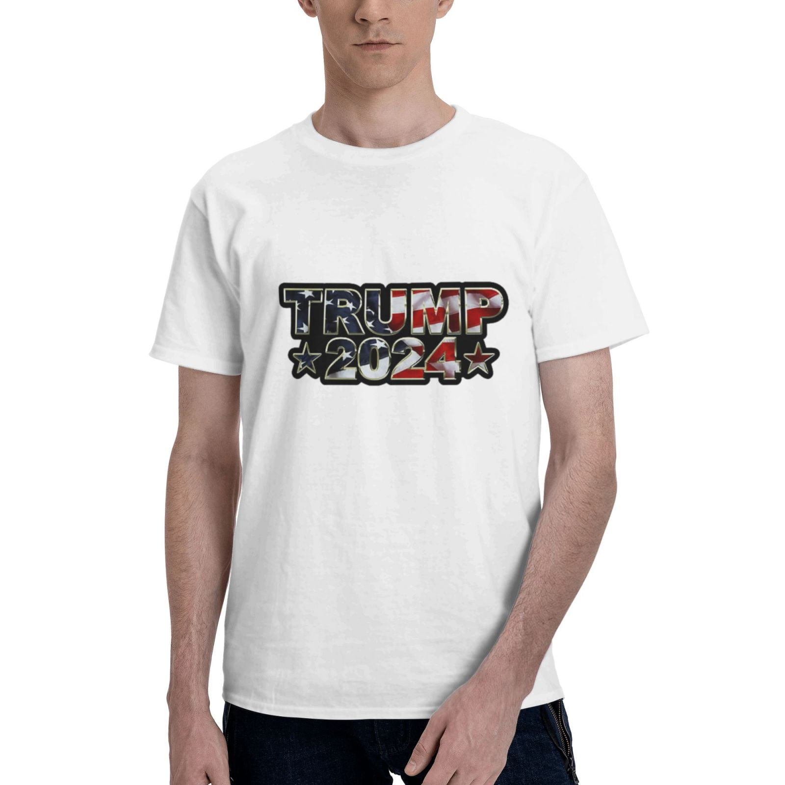 Donald Trump 2024 Campaign Circle Star 45 47 Maga Gift Vote Men'S