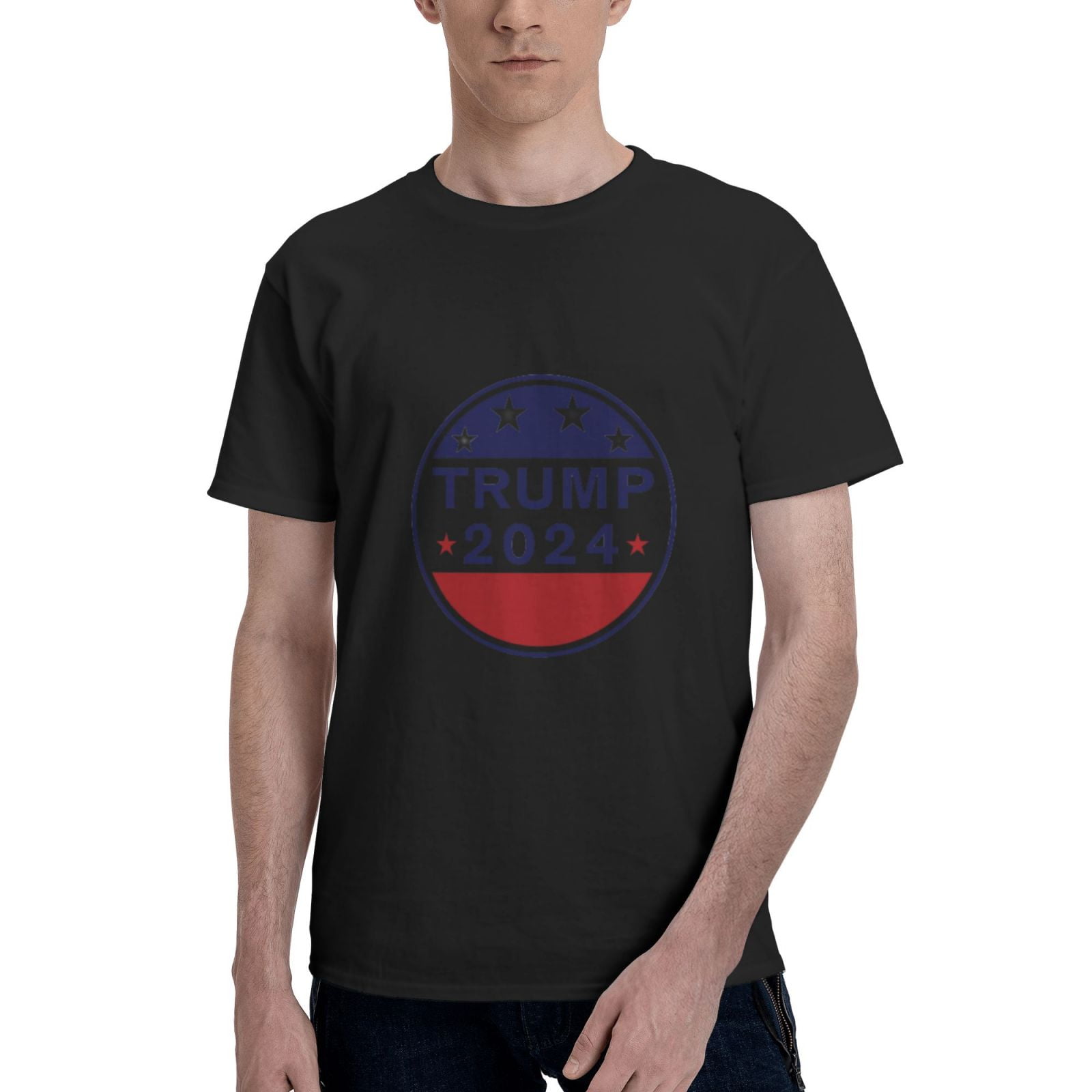 Donald Trump 2024 Campaign Circle Star 45 47 Maga Gift Vote Men'S