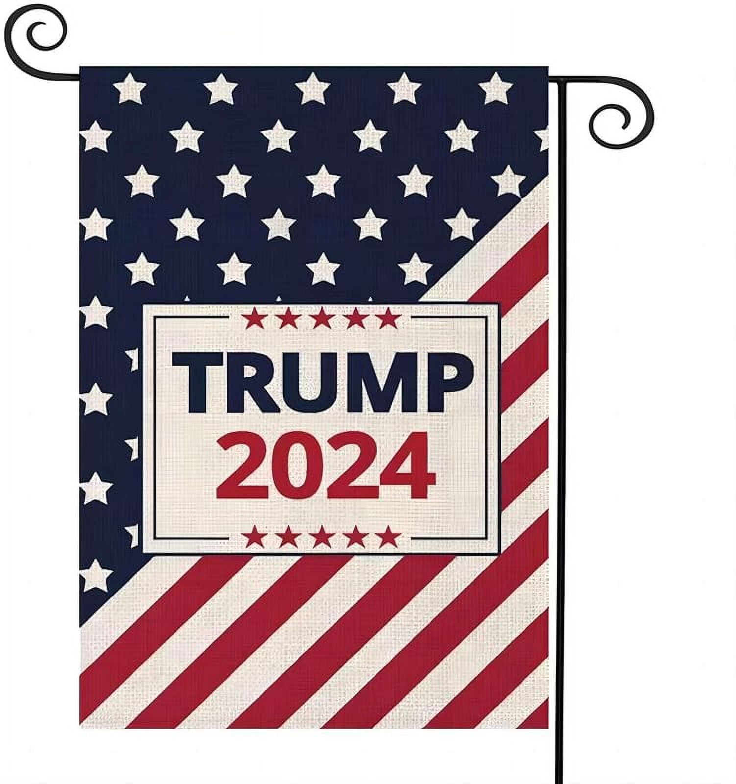 Donald Trump 2024 House Garden Flags,Make America Great Again Burlap