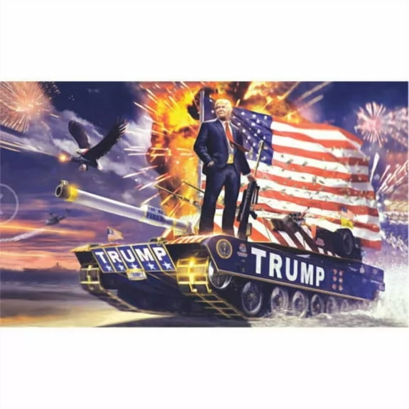 Donald Trump 2024 President Election Flag Patriotic Fireworks 3'X5'