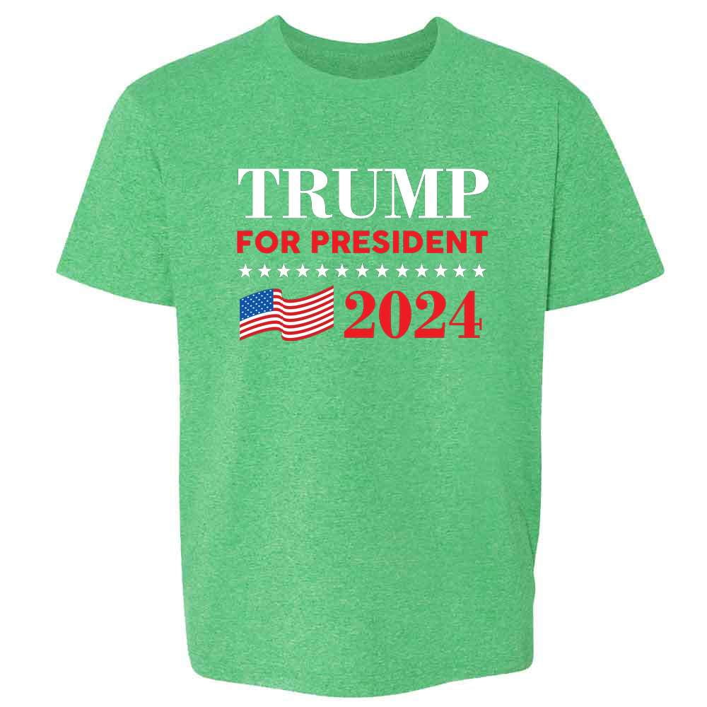 Donald Trump 2024 President Election MAGA 45 Kids & Youth Tee