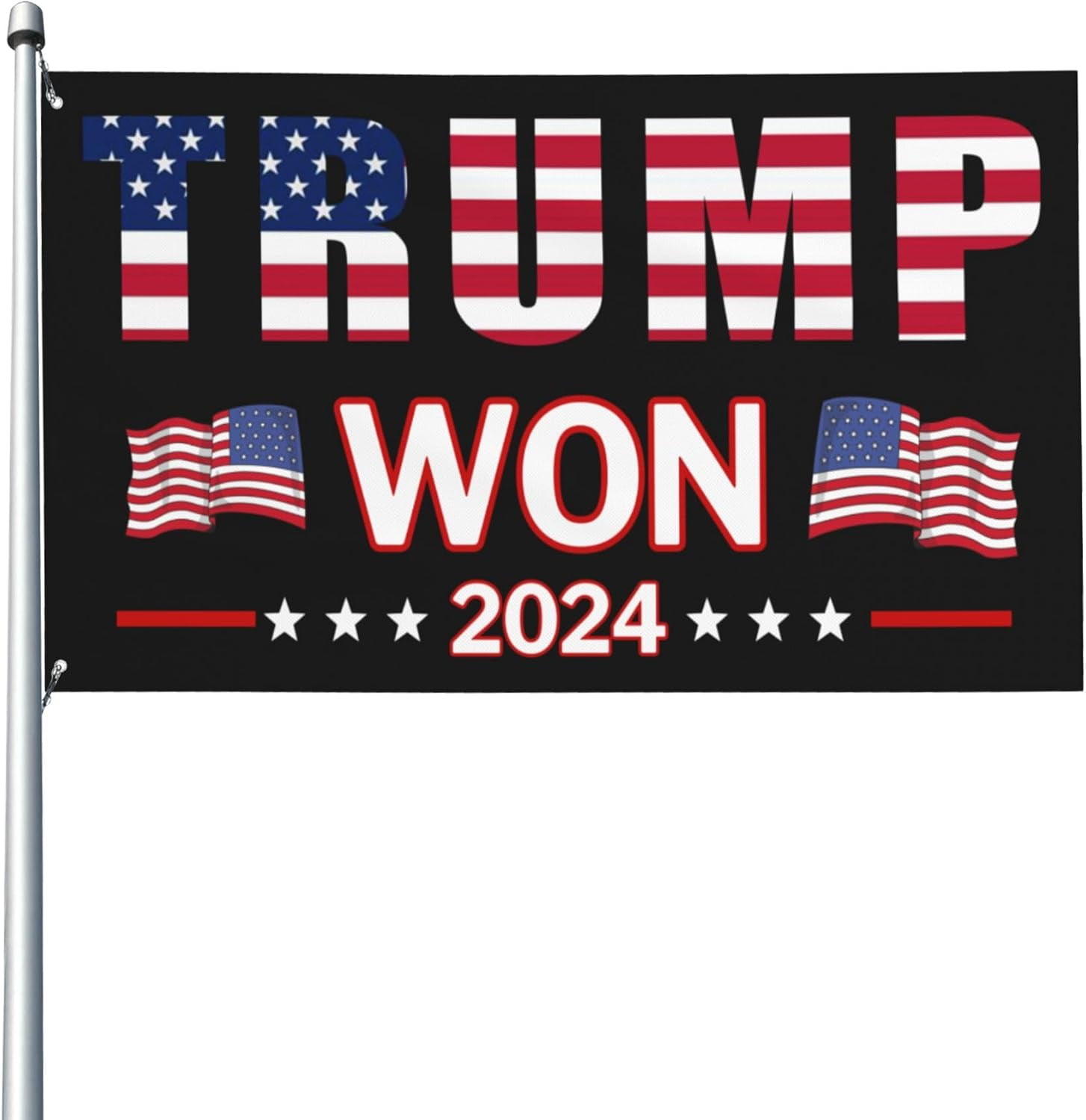 Donald Trump 2024 Won 47th Trump Won Banner Yard Outdoor Flag Lawn