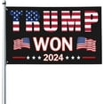 Donald Trump 2024 Won 47th Trump Won Banner Yard Outdoor Flag Lawn