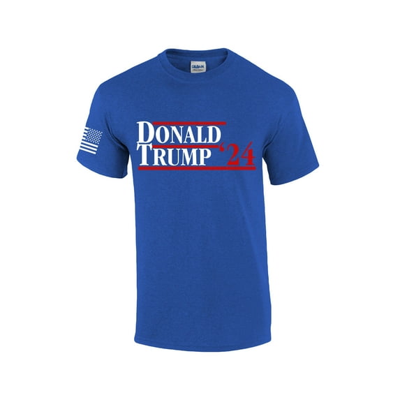 Donald Trump '24 Poltitical Campaign 2024 Men's Short Sleeve T-shirt Graphic Tee-Antique Royal-small