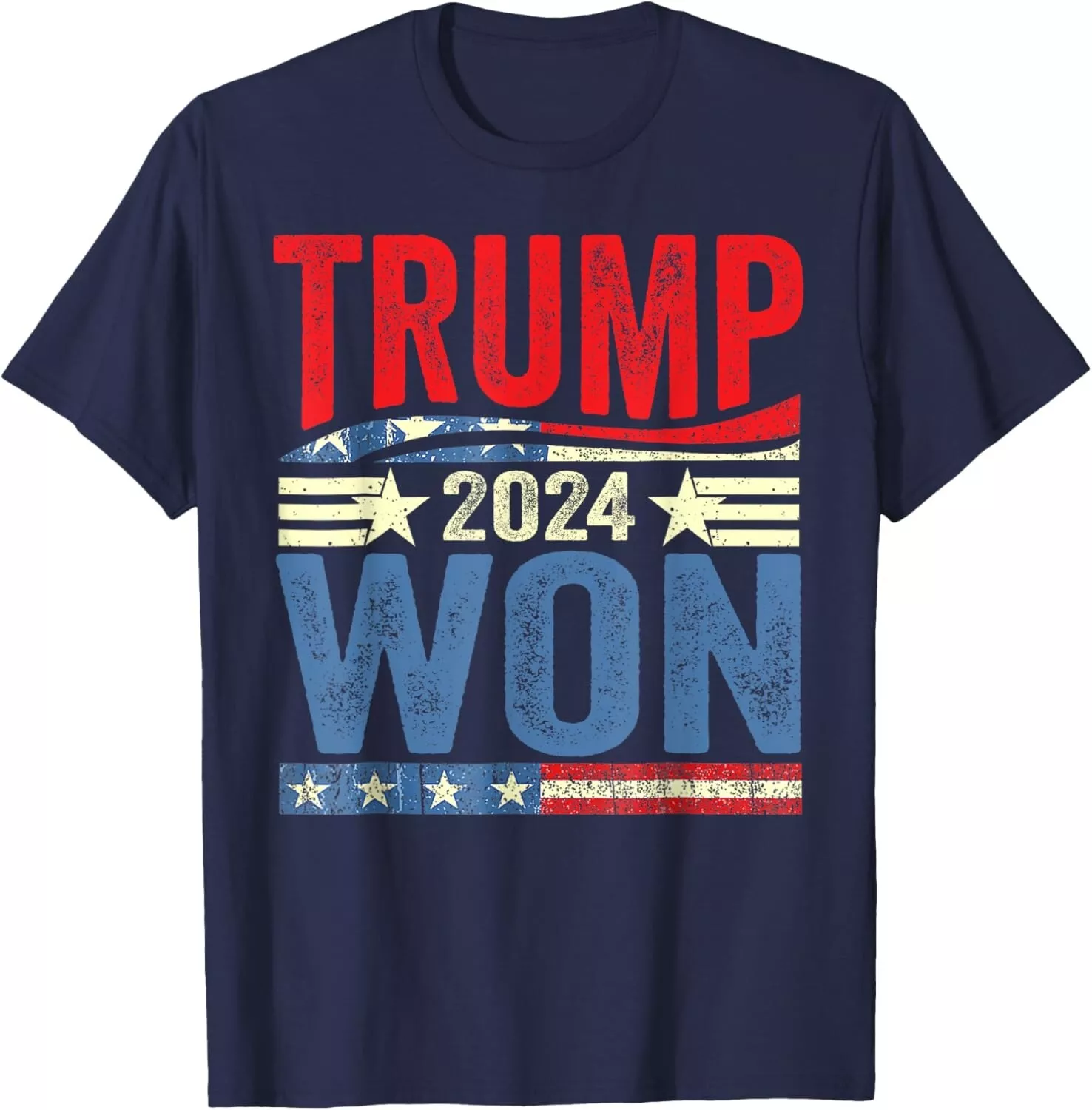 Donald Trump 47 JD Vance Won 2024 Trump Vance 2025 US Flag Unisex TShirt